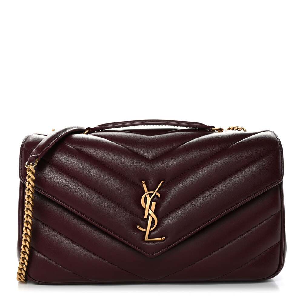Saint Laurent Lambskin Chevron Quilted #268098S21B